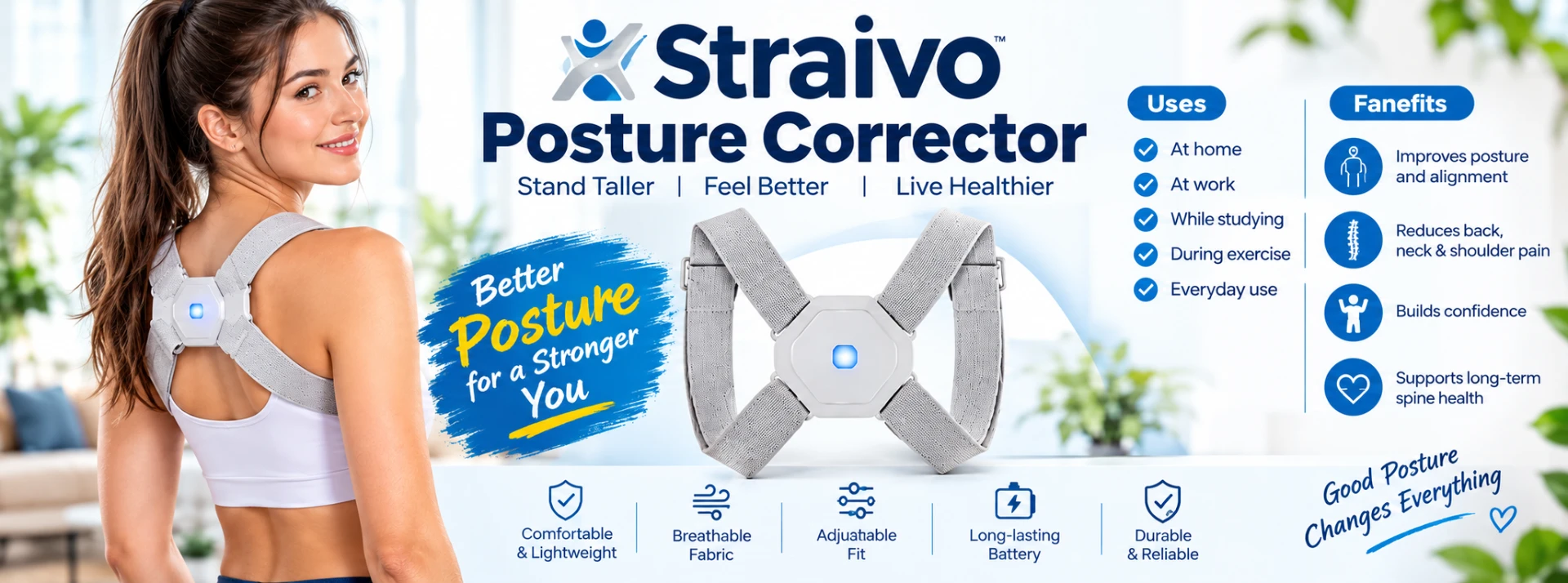 Straivo Posture Corrector banner